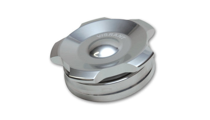 Vibrant Performance Polished Aluminum Fill Cap w/Aluminum Weld Bung 2.75" 11294