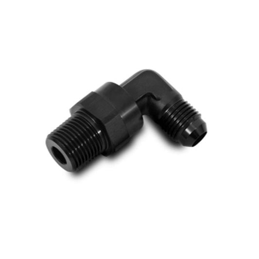 Vibrant Performance -6AN Flare to 1/2" NPT Male 90 Degree Swivel 11363