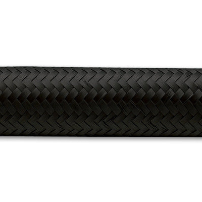 Vibrant Performance -10 Black Nylon Braided Flex Hose 2' Roll 11960