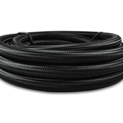 Vibrant Performance -16 Black Nylon Braided Flex Hose 10' Roll 11973