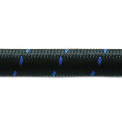 Black Blue Nylon Braided Flex Hose (detail)