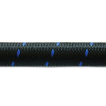 Black Blue Nylon Braided Flex Hose (detail)