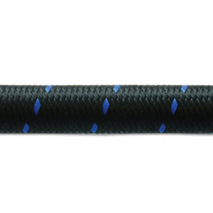 Black Blue Nylon Braided Flex Hose (detail)