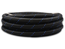 Vibrant Performance -10 Black Blue Nylon Braided Flex Hose 20' Roll 11980B