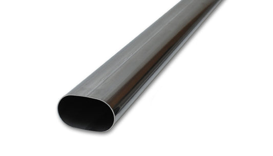 Vibrant Performance Stainless Steel Oval 3" Tubing 5' Long 13182