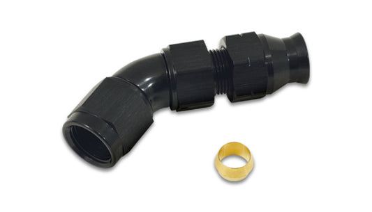 Vibrant Performance Fitting Tube Adapter 45-Degree -8AN Female to 16558