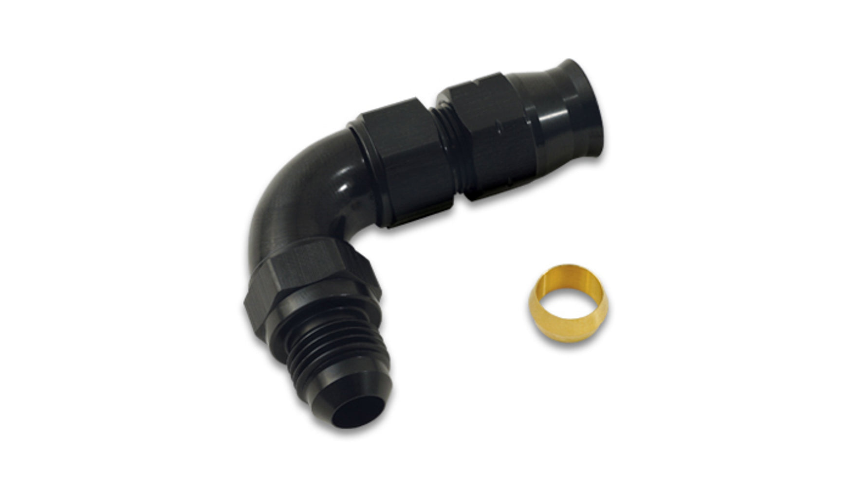 Vibrant Performance Fitting Tube Adapter 90-Degree -8AN Male to 1 16588