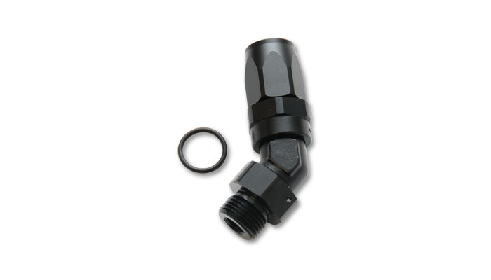 Vibrant Performance Male -12AN x 1-1/6-12 45-Degree Hose End Fitting 24411