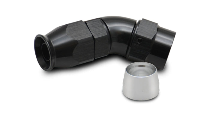 Vibrant Performance 45-Degree High Flow Hose End Fitting -4AN 28404