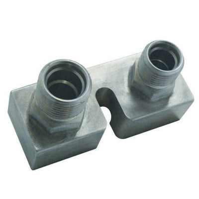Vintage Air Ford Compressor Block Fitting Straight #8 - #10 45017
