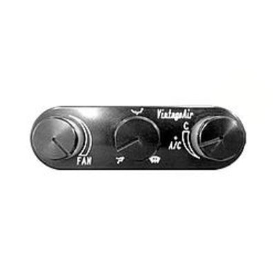 Vintage Air Gen IV Control Panel Horizontal Black 491223-RUA