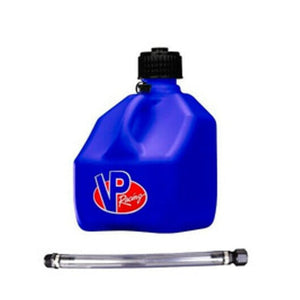 VP Racing Square Motorsports Container with Filler Hose - 3 Gal (Blue)