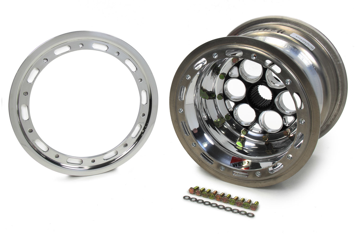 Weld Racing 10" x 8 27" Spline 3" BS w/ Beadlock Black 734B-10823