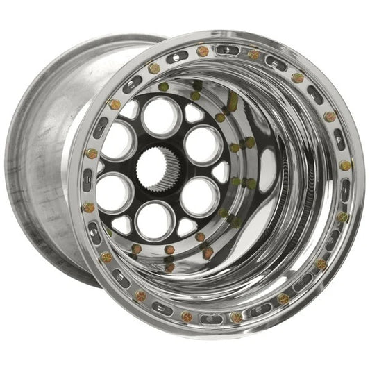 Weld Racing 15" x 18" 42 Spline 8" BS Black Center w/Black Cove 735B-51858BC-6