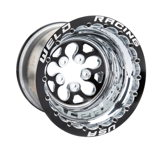 Weld Racing 15" x 14" Black Alpha-1 Wheel 5 x 4.750BP 4" BS Black DBL 83B-514278MB