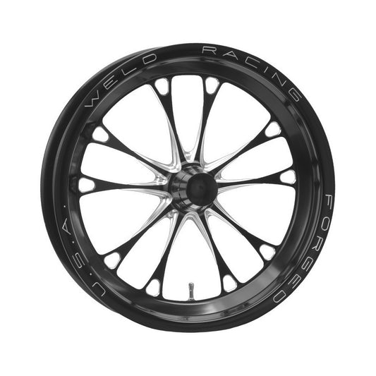 Weld Racing V-Series Front Drag Wheel Black 15" x 3.5" Strange Mount 84B-15001