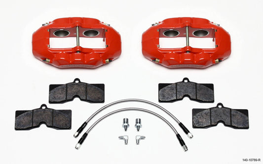 Wilwood Front Brake Kit 65-82 Corvetee Red 140-10789-R