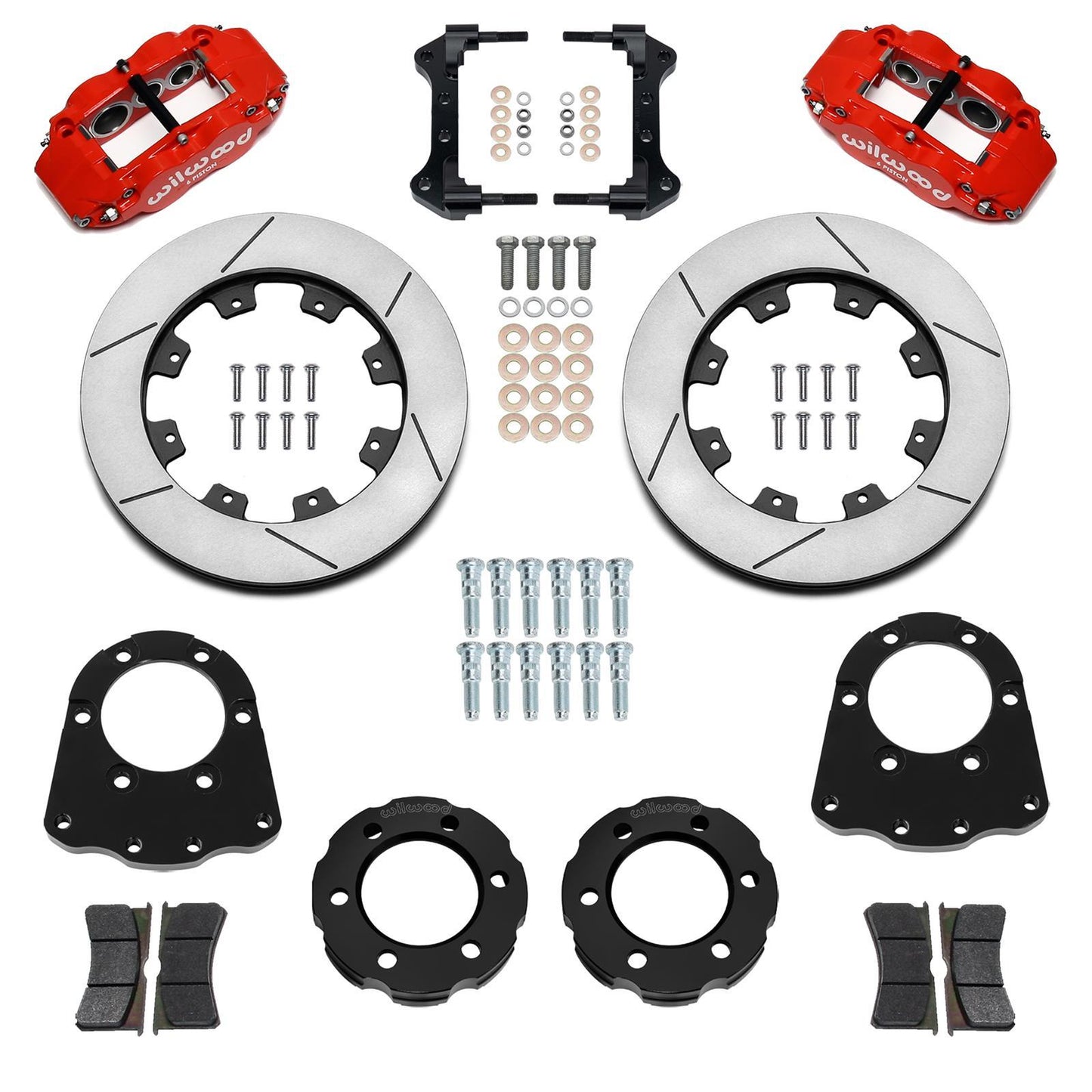 Wilwood Front Brake Kit 71-91 Blazer FNSL6R Red