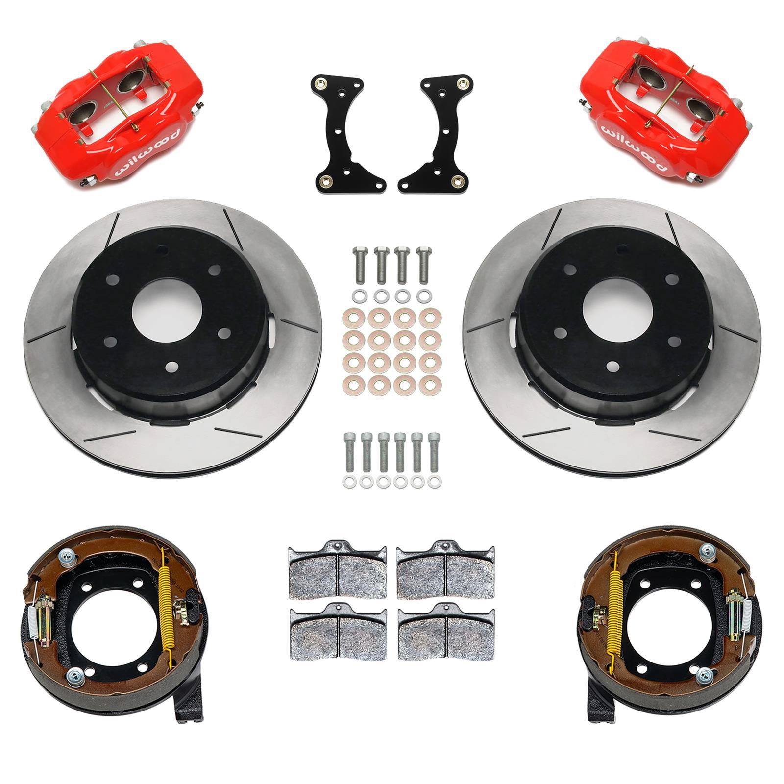 Wilwood Rear Brake Kit Disc/Drum 71-91 Blazer FDLI Red