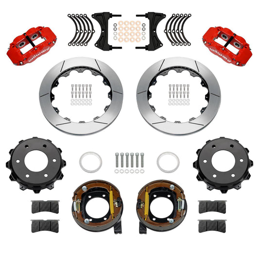 Wilwood Rear Brake Kit Disc/Drum 71-91 Blazer FNSL4R Red