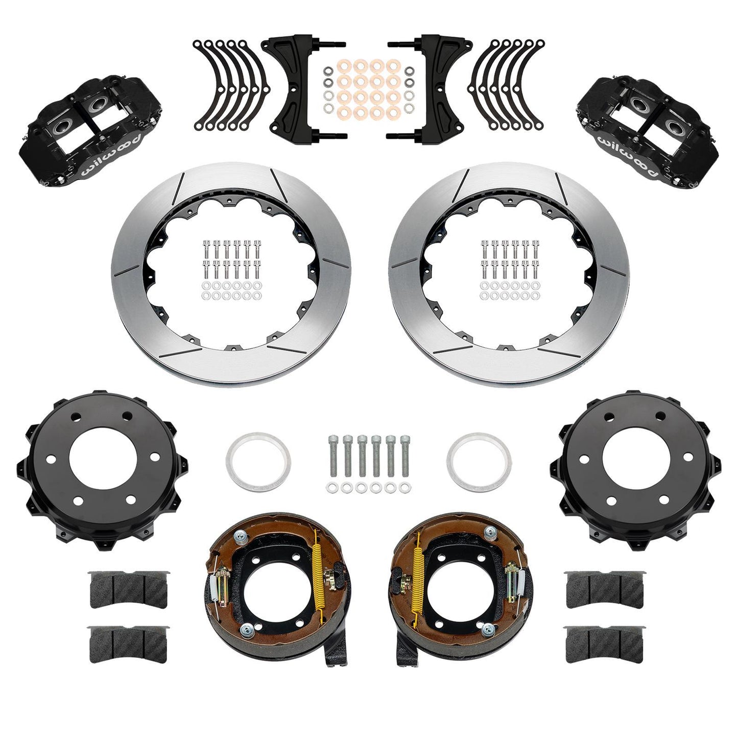 Wilwood Rear Brake Kit Disc/Drum 71-91 Blazer FNSL4R, Black