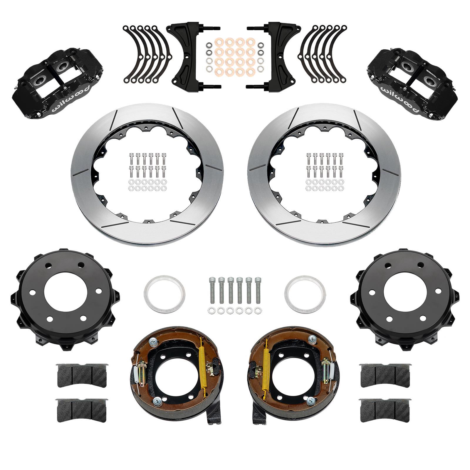 Wilwood Rear Brake Kit Disc/Drum 71-91 Blazer FNSL4R, Black