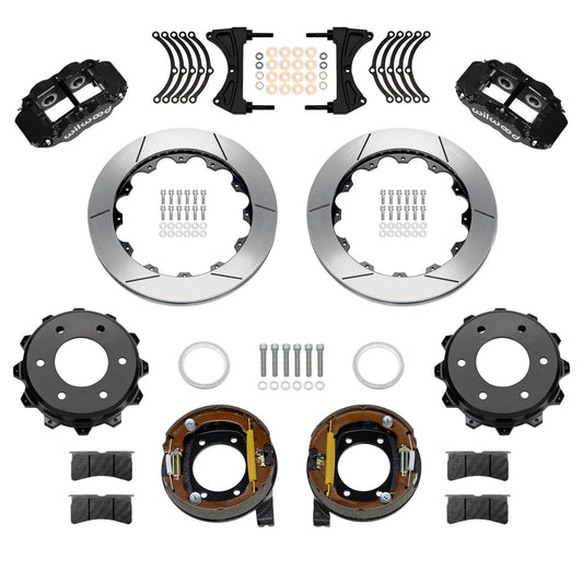 Wilwood Rear Brake Kit Disc/Drum 71-91 Blazer FNSL4R, Black