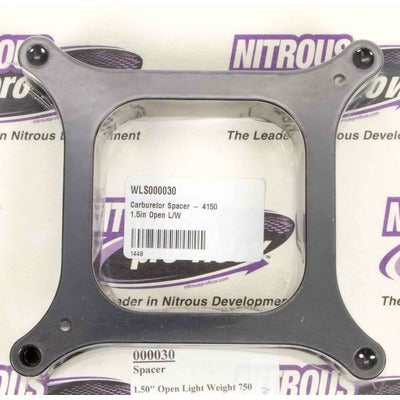 Wilson Manifolds Carburetor Spacer, 4150 1.5" Open Lightweight 000030