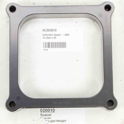 Wilson Manifolds Carburetor Spacer, 4500 1" Open Lightweight 020010