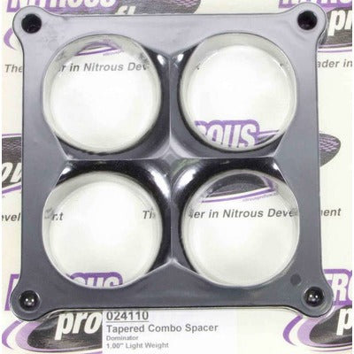 Wilson Manifolds Carburetor Spacer, 4500 1" 4-Hole Lightweight Tapered 024110