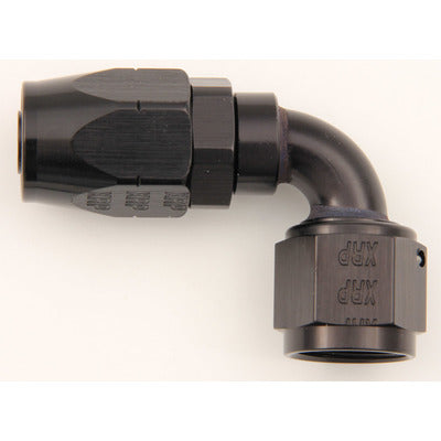 XRP #10 90-Degree Double Swivel Hose End Black