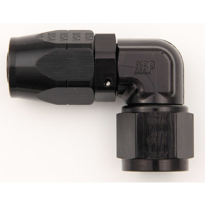 XRP #10 90-Degree Double Swivel Forged Hose End Black