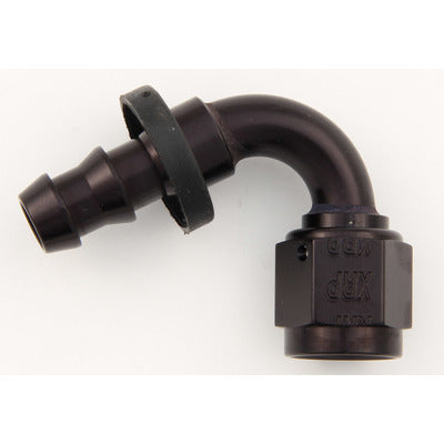XRP #10 120-Degree Push-On Hose End Black