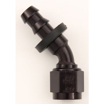 XRP #10 45-Degree Push-On Hose End Black
