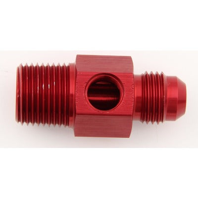 XRP #6 to 1/4 NPT Fuel Press Adapter w/ 1/8 NPT Port