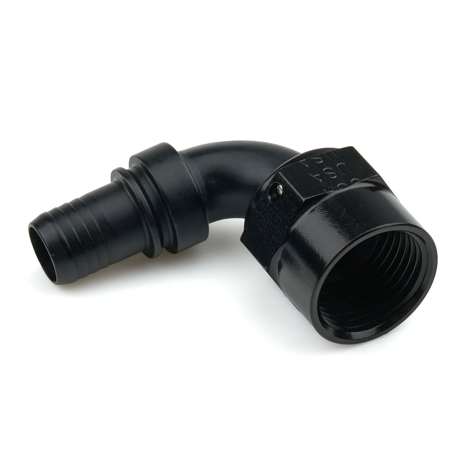 XRP 8AN 90° Race Crimp Hose End Black TD | RC229008TDBB