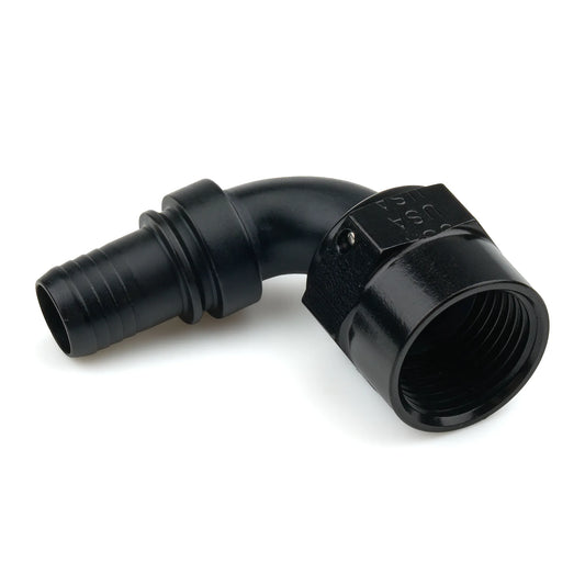 XRP 8AN 90° Race Crimp Hose End Black TD | RC229008TDBB