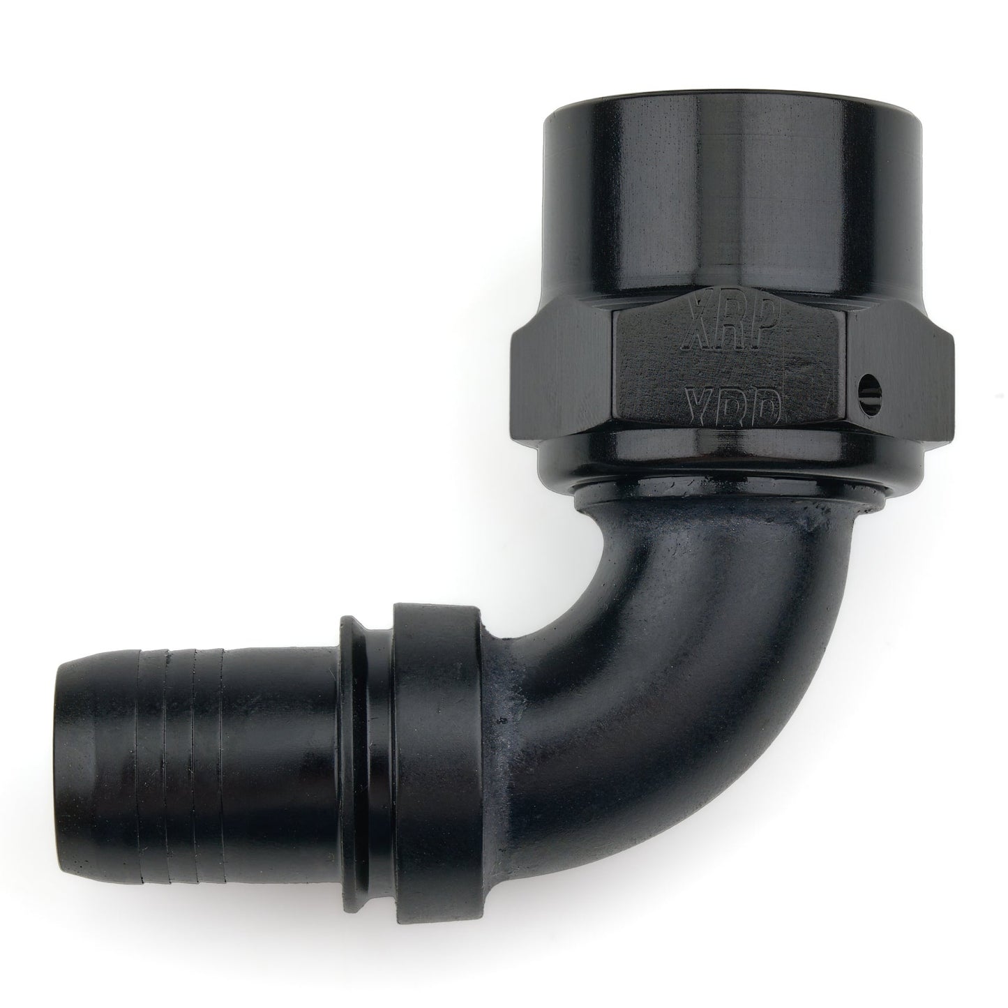XRP RC229010TDBB 10AN 90° Race Crimp Hose End Black