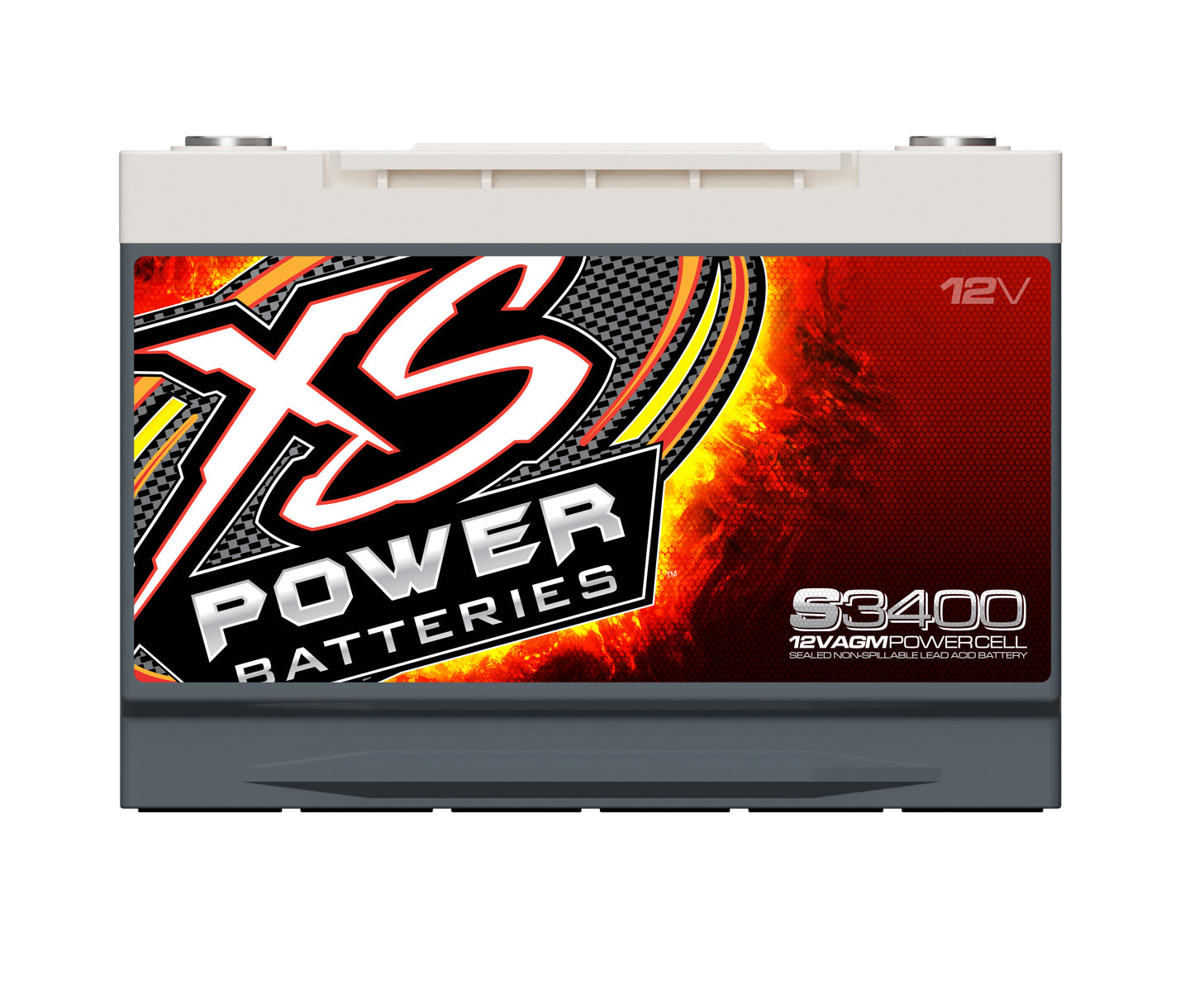 XS Power AGM Battery 12V S3400 (front)