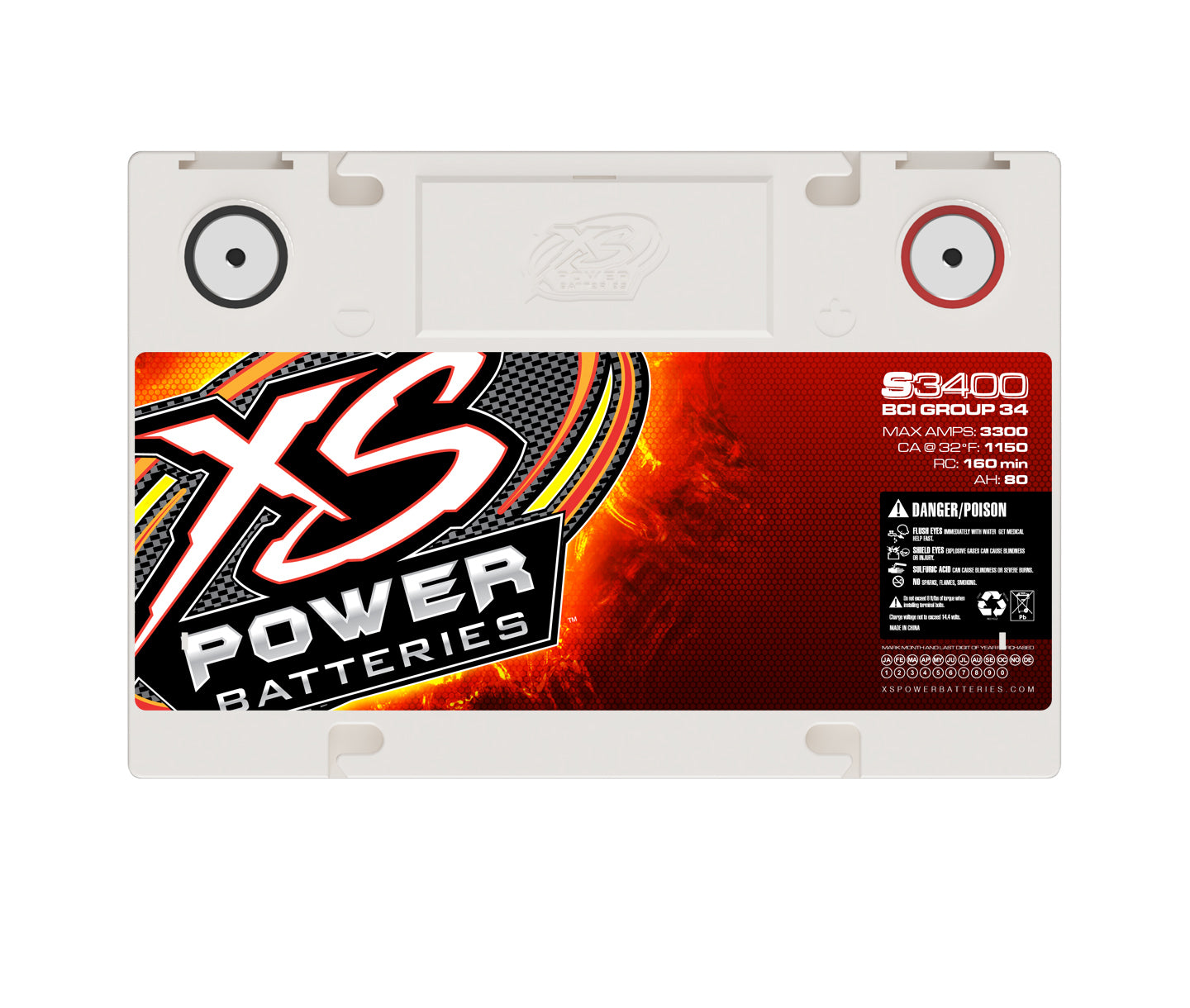 XS Power AGM Battery 12V S3400