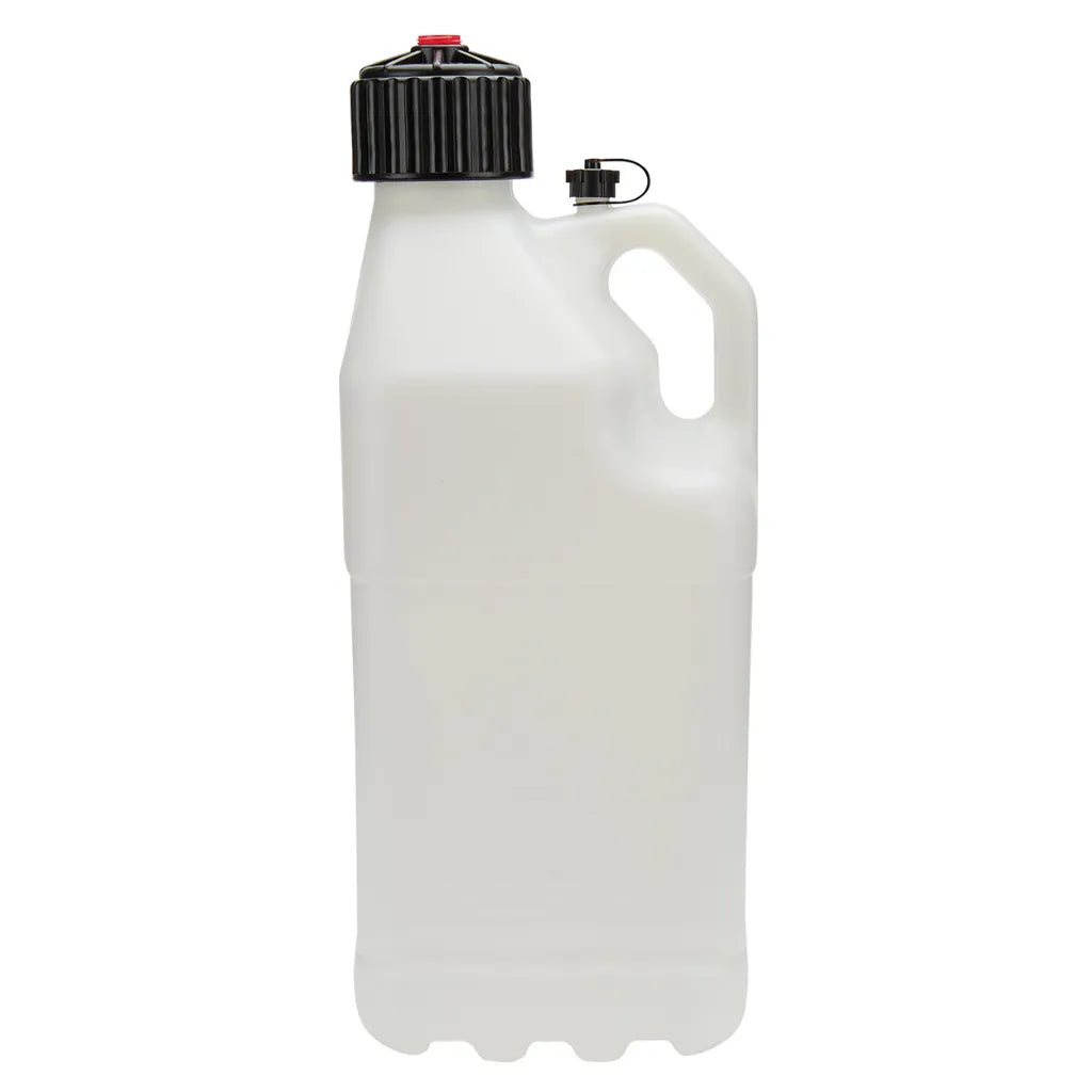 Allstar Utility Jug with Filler Hose (White, Side View)