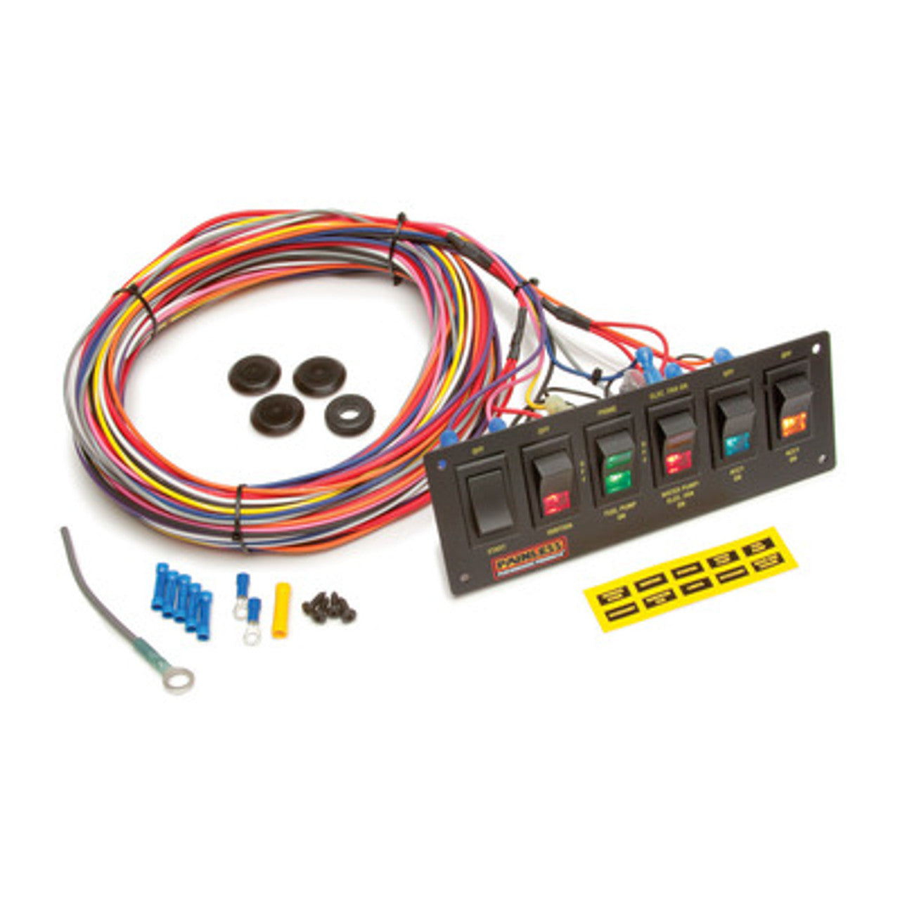 Painless 6-Switch Lighted Rocker Switch Panel 50406