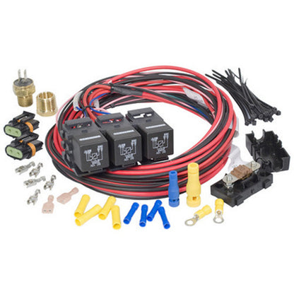 Painless Dual Activation/Dual Fan Relay Kit (On 185/Off 175) 30117