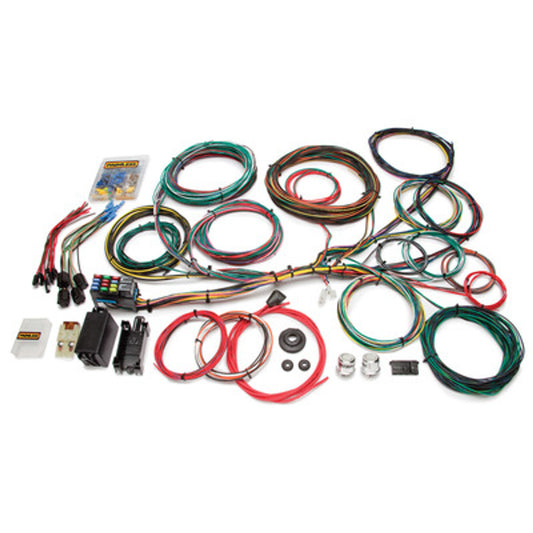 21-Circuit Customizable Car Wiring Harness for 1966-76 Ford Galaxie, LTD, Falcon, Fairlane, Mustang, Maverick, Torino and Ranchero
