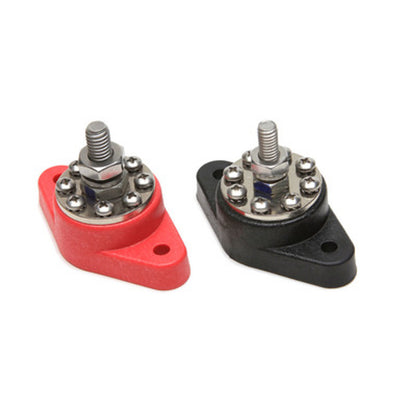 Painless 8-Point Distribution Blocks (Red & Black) 80116