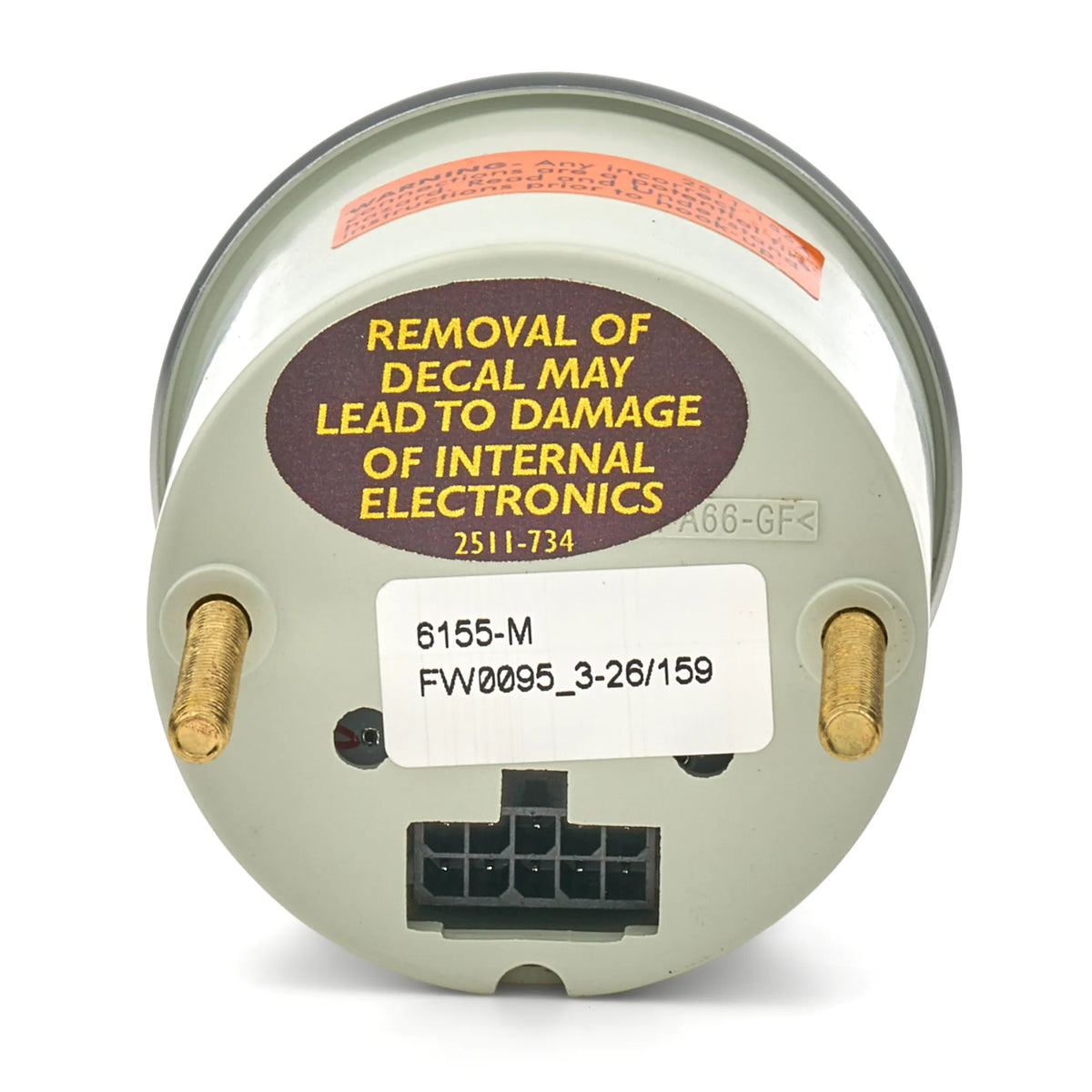 AutoMeter Water Temperature Gauge 6155-M (back)