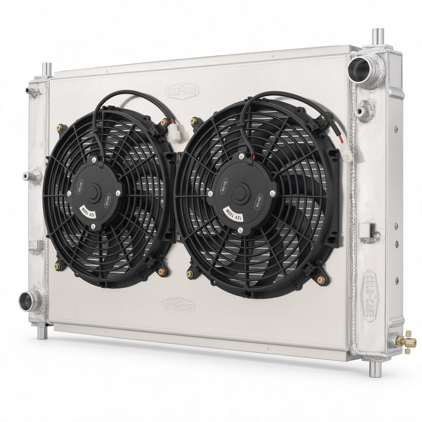 Cold Case Radiator and Fan LMM573-5K, 97-04 Mustang