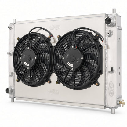 Cold Case Radiator and Fan LMM573-5K, 97-04 Mustang