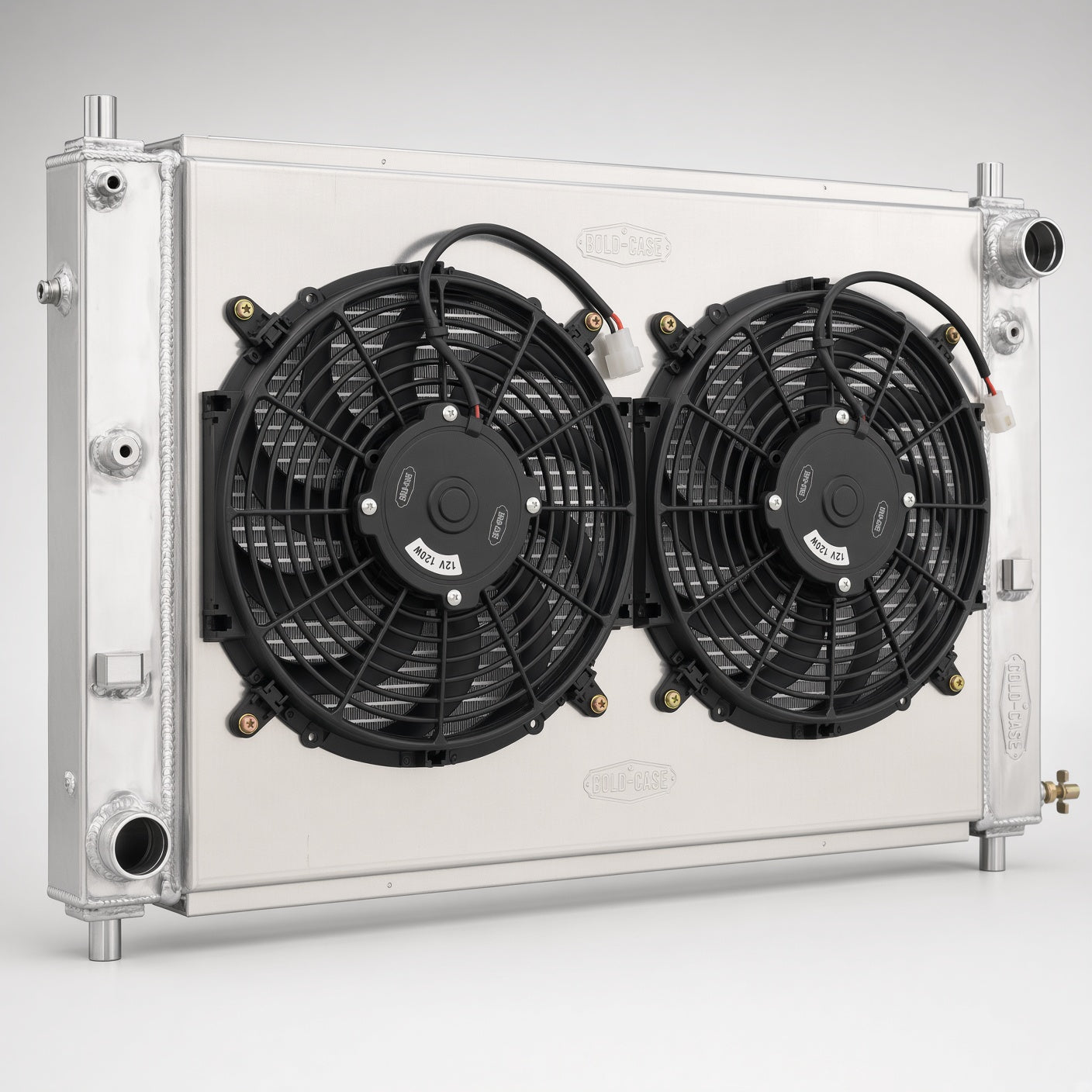 Cold Case Radiator and Fan LMM573-5K, 97-04 Mustang