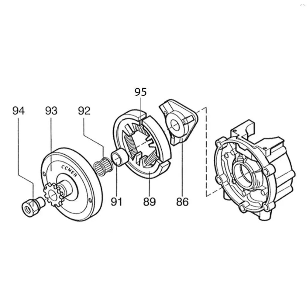Comer Kid Kart Clutch Bearing (Diagram)